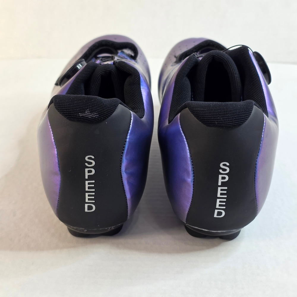 Speed Iridescent Road Cycling Shoes Chameleon Blue BOA Style mens EU 45 US 11 - Picture 3 of 10
